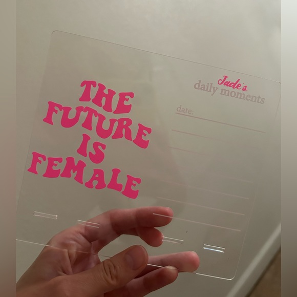 Personalized acrylic note board - Picture 1 of 3